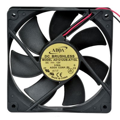Adda AD1212US-A71GL-LF Fan, Brushless Tubeaxial, 12 VDC, 99.12 CFM, 12