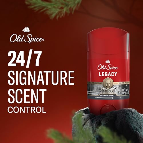 Old Spice Antiperspirant Deodorant for Men, 24/7 Sweat & Odor Protection, 24/7 Signature Scent & Lasting Freshness, Invisible Solid, Legacy with Coconut, Pine & Cedar Scent, 2.6 oz - image 3