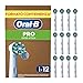 Oral-B Testine Di Ricambio per Spazzolino Elettrico Oral B, 12 Testine Pro Cross Action, Confezione Adatta Alla Buca Delle Lettere