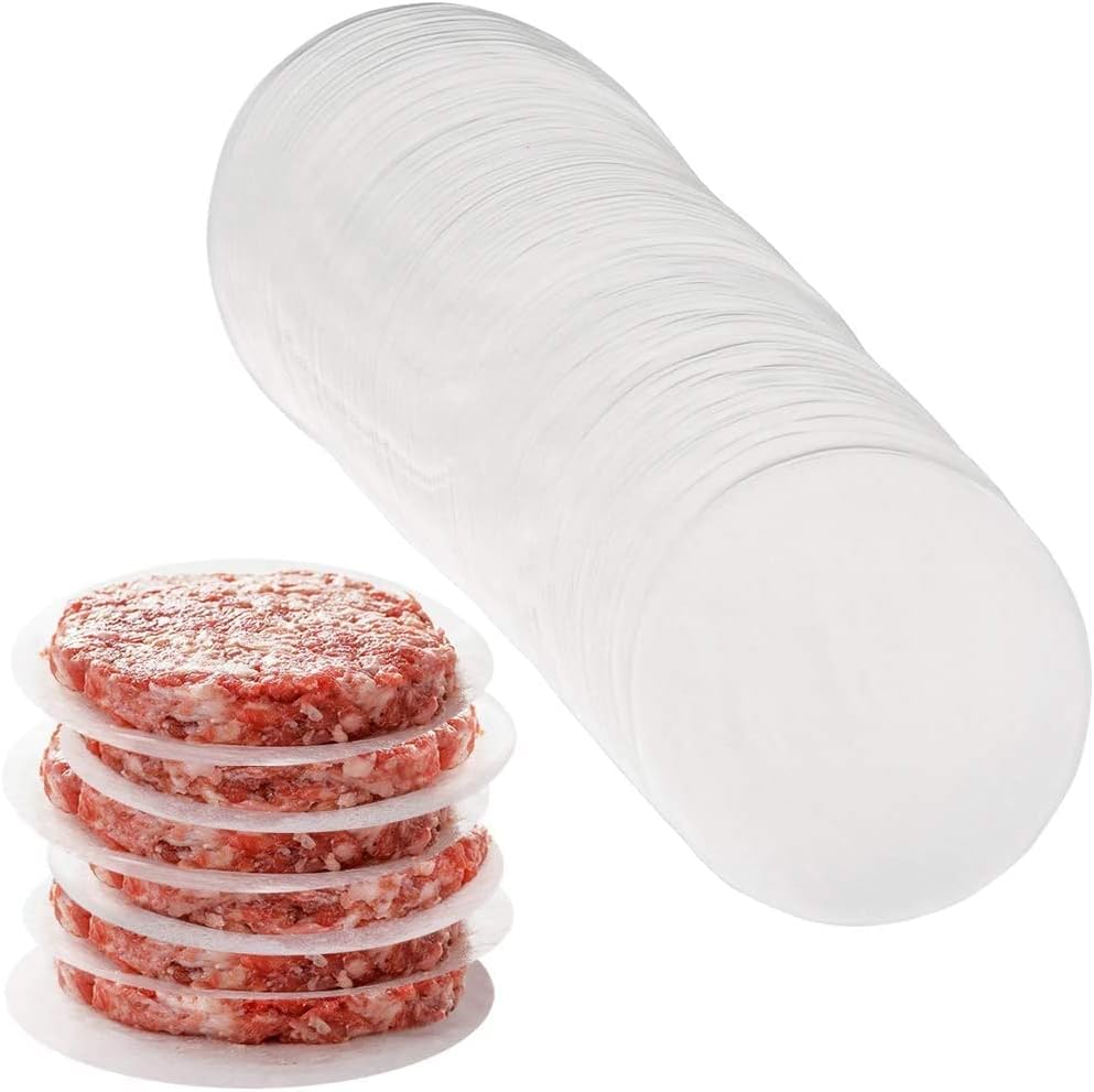 MOZEAT LENS Hamburger Patty Papers 300pcs 10 x 10cm Wax Paper Burger