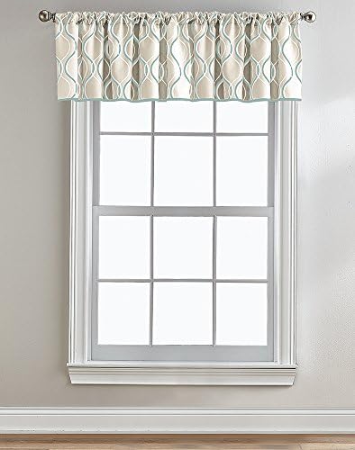 CHF Morocco Valance, 50" W x 18" L, Aqua