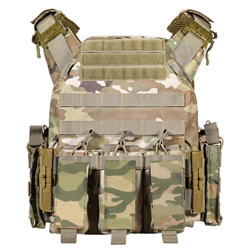 Image of GFIRE Tactical Vest, Quick Release Lightweight Breathable Vest for Training