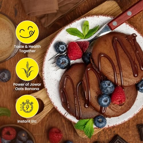 Image of The Naturik Co. Millet Hazelnut Waffle & Pancake Mix 150g | No Maida | Made with Jaggery | No Added Sugar | High Protein & Fiber | Millets Powered | Ready in 2 Minutes | No Preservatives | As Seen On Shark Tank |