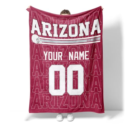 Image of ANTKING Arizona Throw Blanket for Men Women Boy Custom Name and Number Gifts