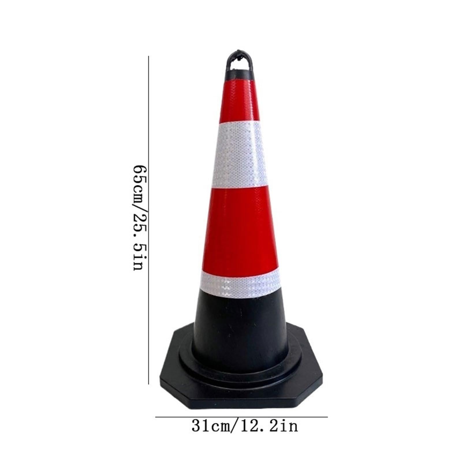 Cônes de signalisation Lot de 5 cônes sécurité routière multi-usages avec bande réfléchissante for la pratique du stationnement sur route Parking(Grand)