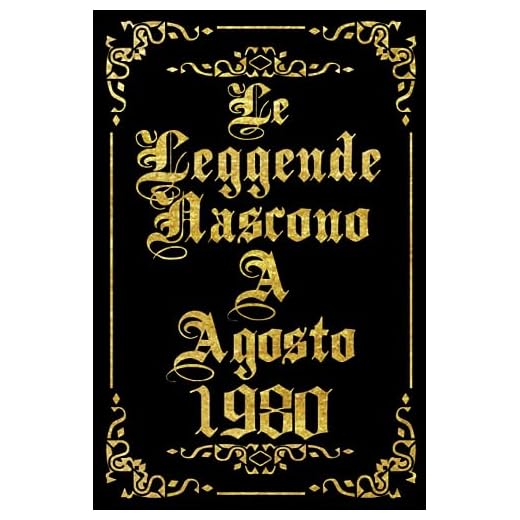 Le Leggende Nascono Ad Agosto 1980: Idea regalo originale e divertente di 43 anni per donne e uomini. Taccuino a righe
