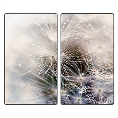 | Herdabdeckplatten 2x30x52 cm Ceranfeldabdeckung 2-Teilig Universal Elektroherd Induktion für Kochplatten Herdschutz Deko Schneidebrett