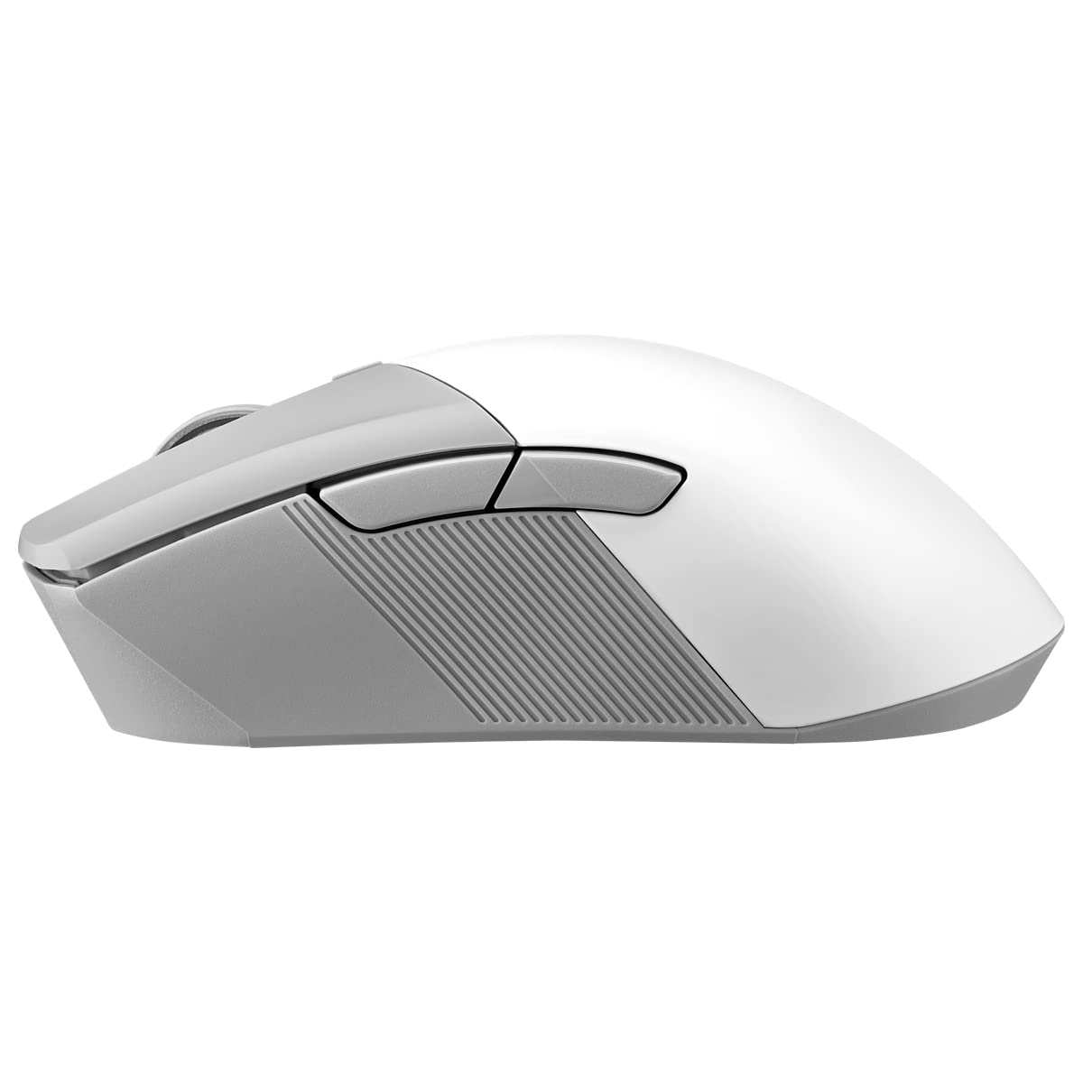 ASUS ROG Gladius III Wireless AimPoint - Ratón Gaming (Conectividad Triple 2.4GHz, Bluetooth, USB, 36000 dpi, 6 Botones programables, ROG SpeedNova, interruptores Intercambiables, Paracord), Blanco