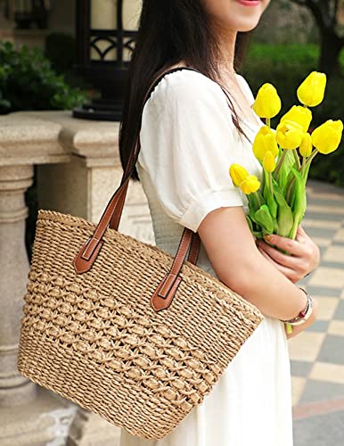 Women's Handmade Rattan Woven Tote