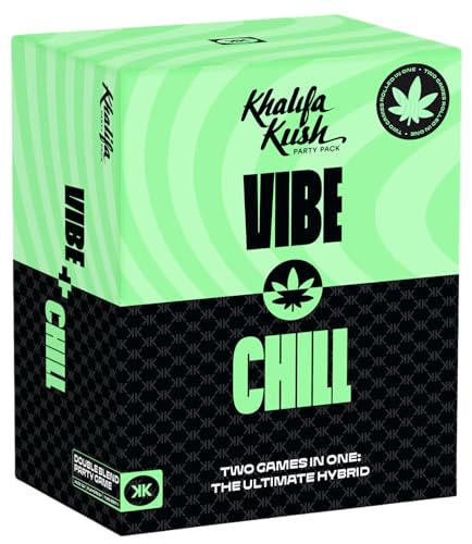 Wiz Khalifa Kush Weed Party Game VIBE & CHILL | Adult Party Card Game (2 Games in 1) | Chill Party Game to Live the High Life for House Parties 420 Social Gatherings & Game Nights with Friends
