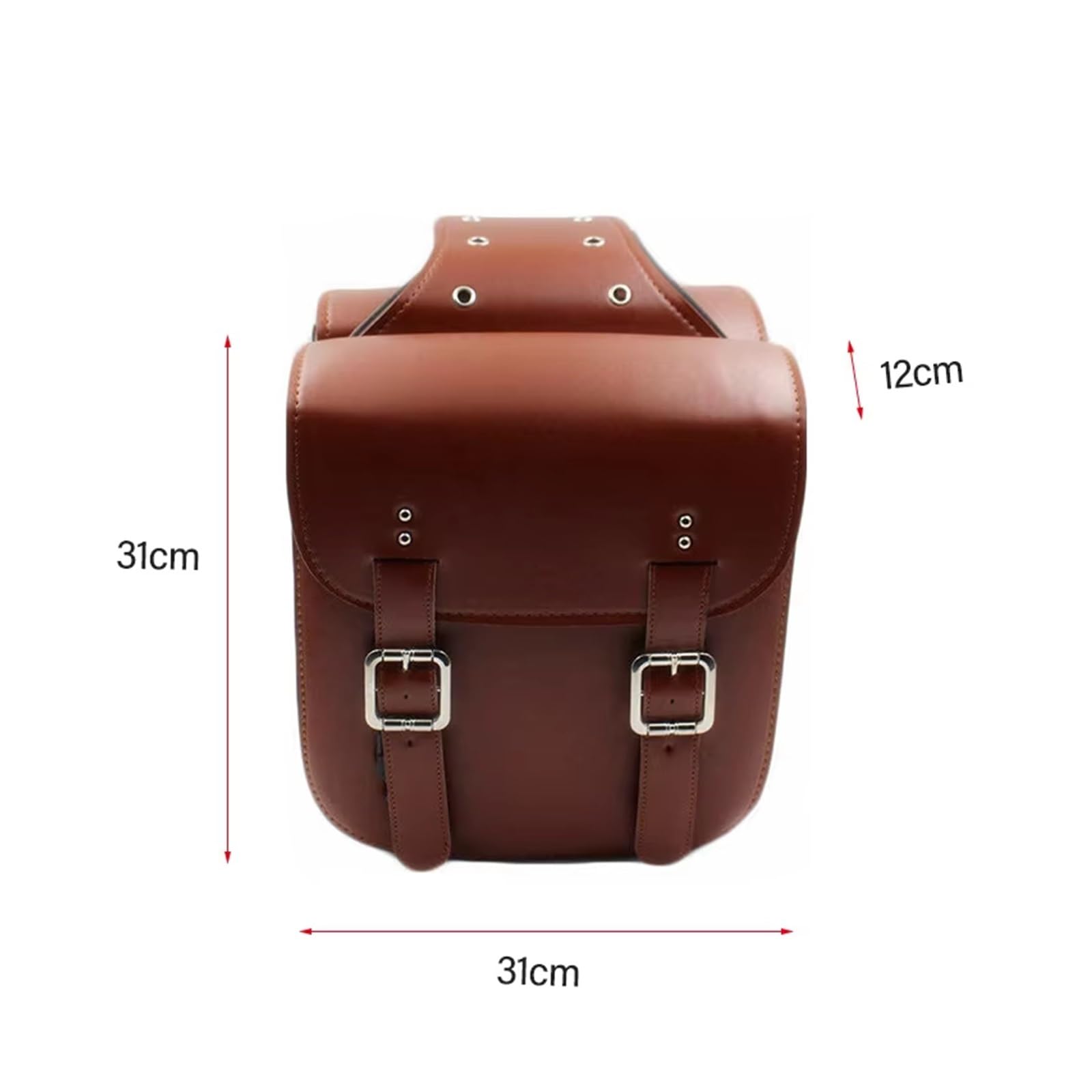 Borse Sella Custodia Per Bicicletta Per Moto Valigia Serbatoio Laterale Bagaglio Pelle PU Impermeabile Moda Retrò Borse Da Sella Per Moto(2 PCS Black)