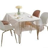 Elegante design trasparente: la finitura trasparente migliora l'estetica del tuo arredamento da tavolo fornendo una protezione essenziale, fondendo praticità e stile.