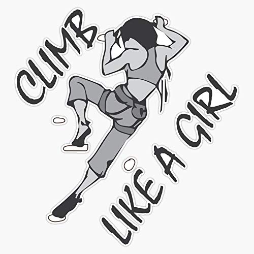 Magnet Climb Like A Girl Rock Climbing Vinyl Sticker 5