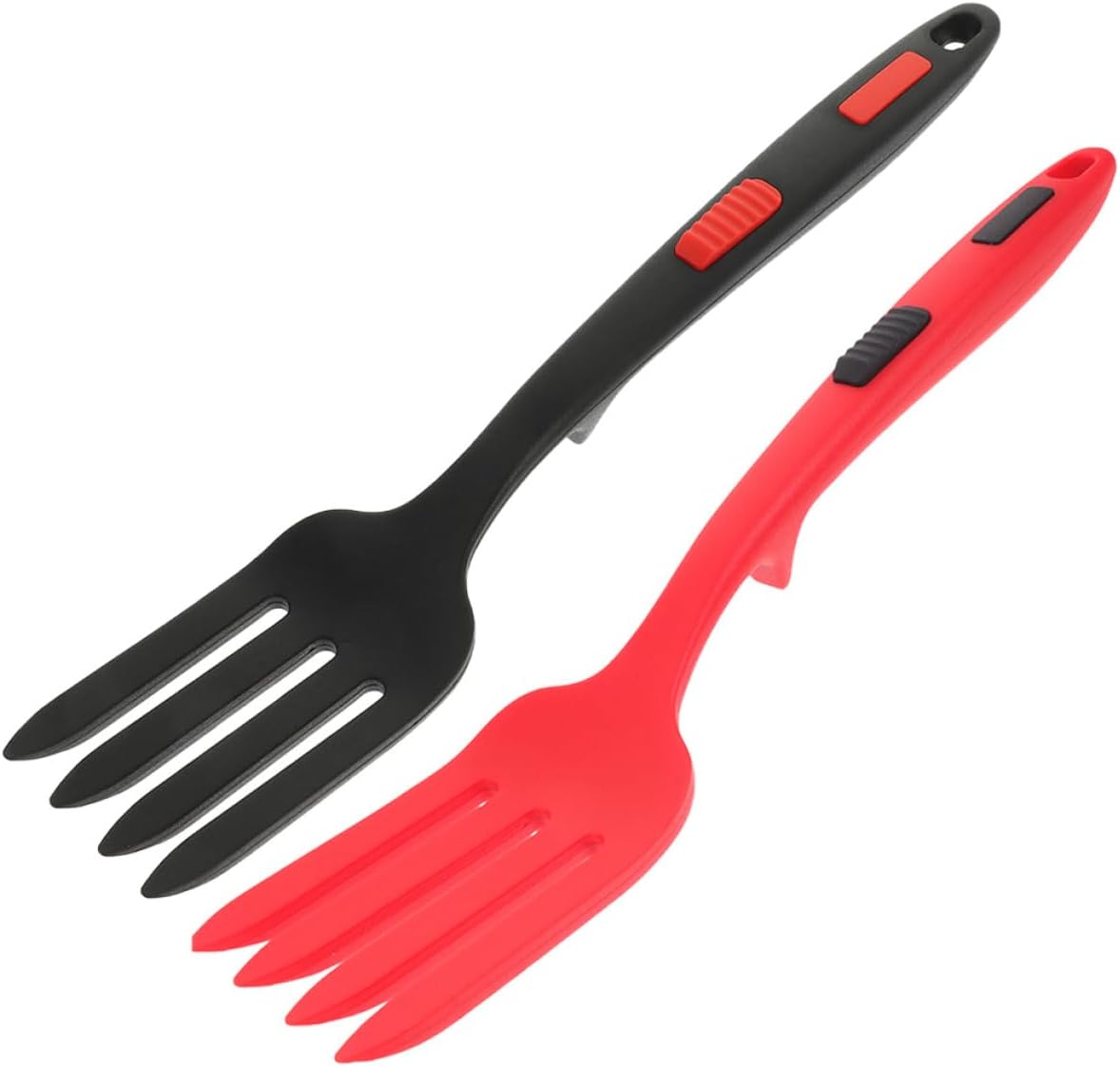 2pcs Silicone Forks, Multi Function Dinner Utensil for Pasta