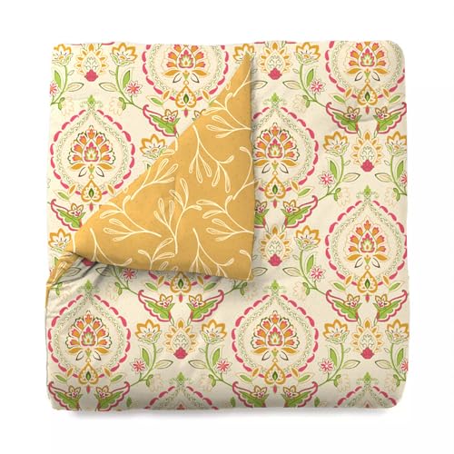 Image of HOME ELEGANCE by Mytrident Printed AC Comforter Set Double Bed | Quilt Blanket for Summer| King Size | 220 cms x 240 cms | Eden