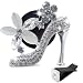 Bling Car Decor Car Air Vent Clip Charms, Crystal High Heel Shoe Interior Car Accessory, Women Fashion Car Decoration Charms, Rhinestone Car Bling Accessories (High Heel)