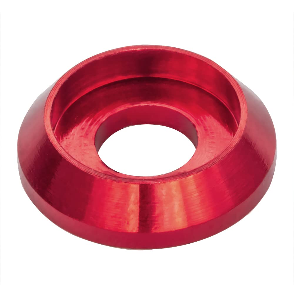 Photo 1 of [60PCS] M3 Counterbore Washers Color Red, Anodized Aluminum Alloy, Head Washers Gaskets Cup Shim for Screw RC/FPV/PC/Drone/Toys/Mechanical Accessories Parts