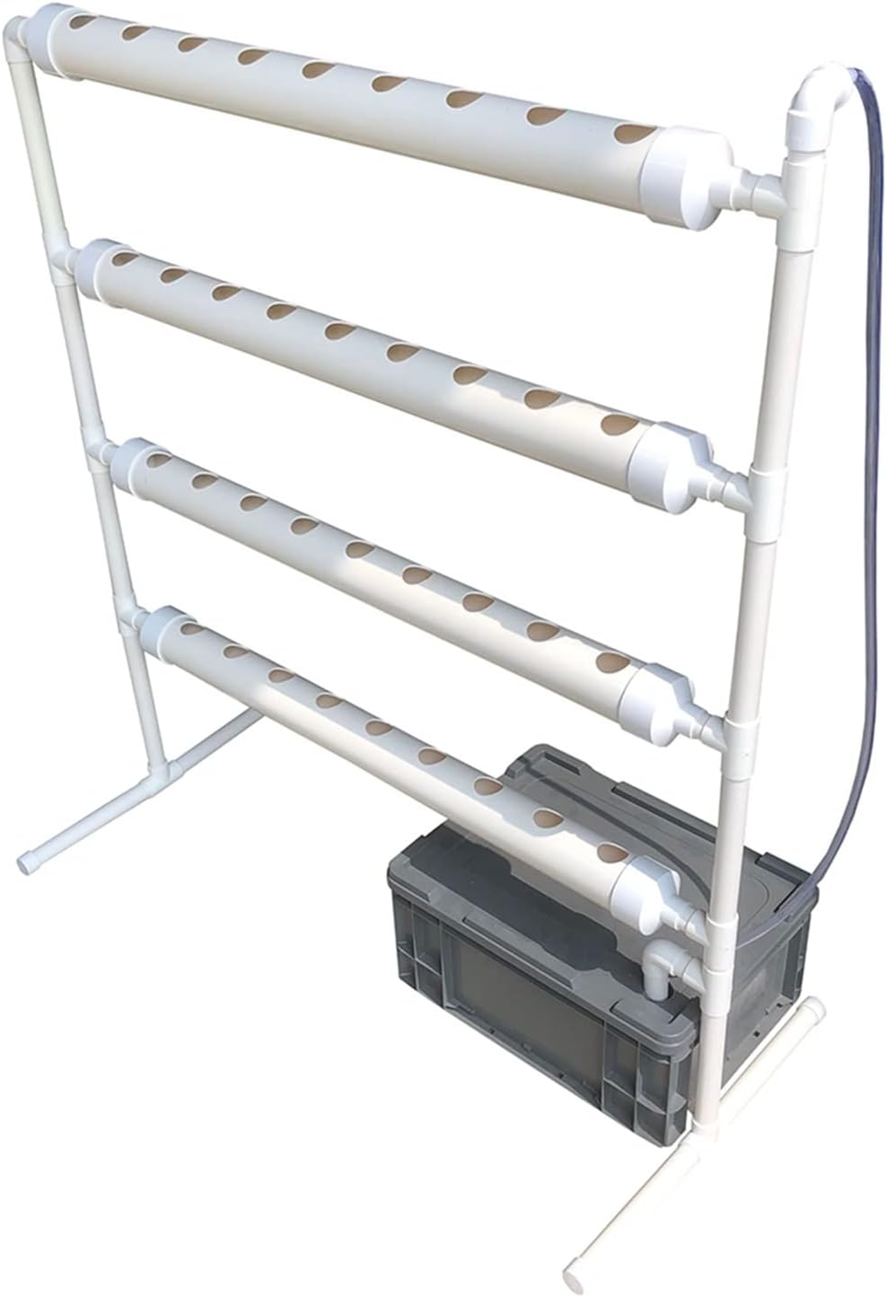 Hydroponic Equipment Hydroponic Grow Kit, 36 Holes Pipe Grow Kit Indoor Greenhouse Planting Box Gardening System Nursery Pot Hydroponic Rack Indoor Garden