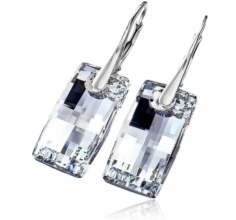 Boucles d'oreilles Urban Comet argent 925 et cristaux d'origine - Arande
