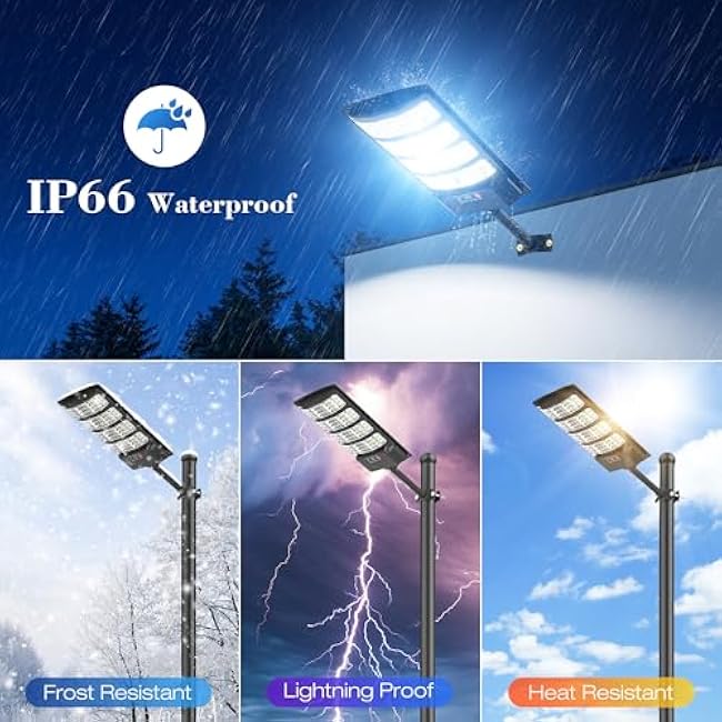 Sunwish Solar Lights Solar Street Lights Security Flood Light 6500K