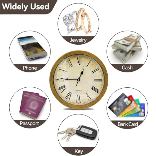 Horloge murale compartiment caché cachette bijoux objets de valeur gold