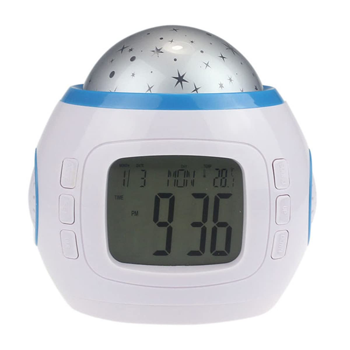JETHMA LED Night Light Projector, Music Appreciation and Countdown Function, Night Light with Timer, LED Space Galaxy Lamp Room Decor for Adults Kids