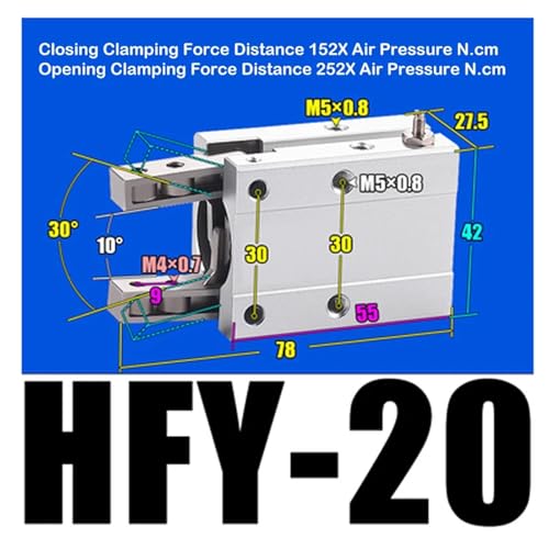 Pince à air comprimé HFY20 haute précision pour machine à masque - 3