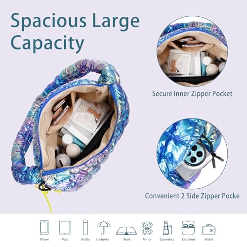 Bolso Tote Acolchado Puffer para Mujer miniatura 5