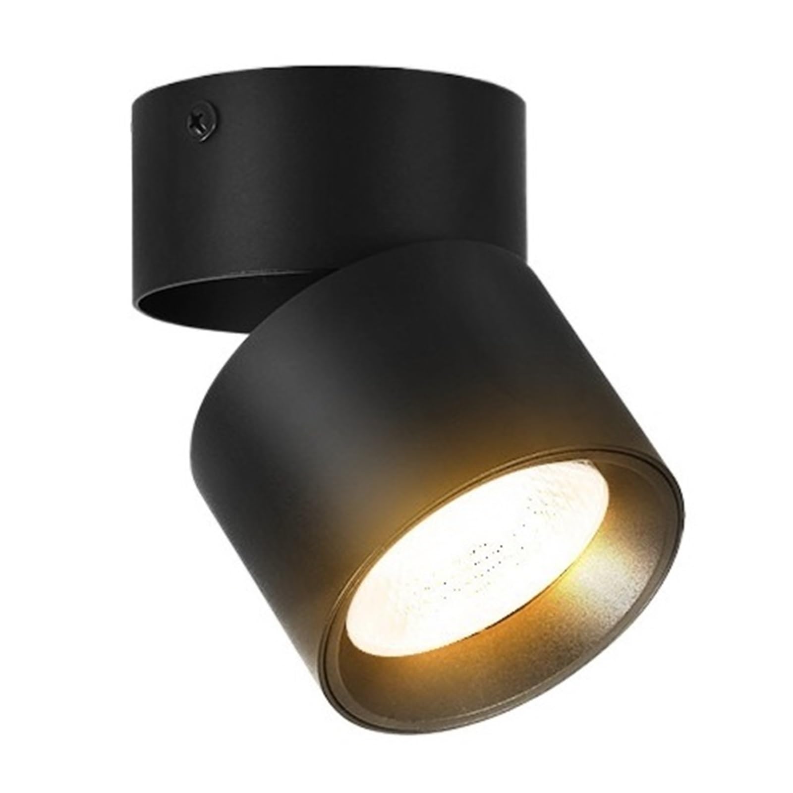 MZZYG Led Downlight Foldable Surface Mounted Spotlight 10/15w Spot Lamps Home Indoor Decorate Lighting Living Room Kitchen Porc Super Bright(1Pcs Black body,10W Cold Light)