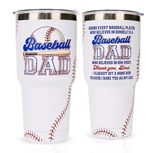 Baseball Dad 30 Oz Travel Mug Tumbler