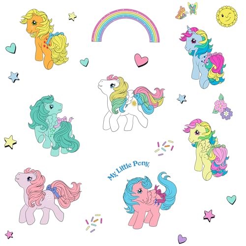 RoomMates My Little Pony Retro Characters Wall Decals, RMDS5586