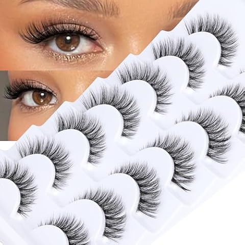 JIMIRE 5D Cat-Eye Natural Fluffy Lashes Cover