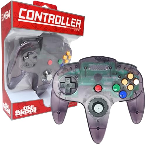 Old Skool Classic Wired Controller Joystick for Nintendo 64 N64 Game System - Atomic Purple