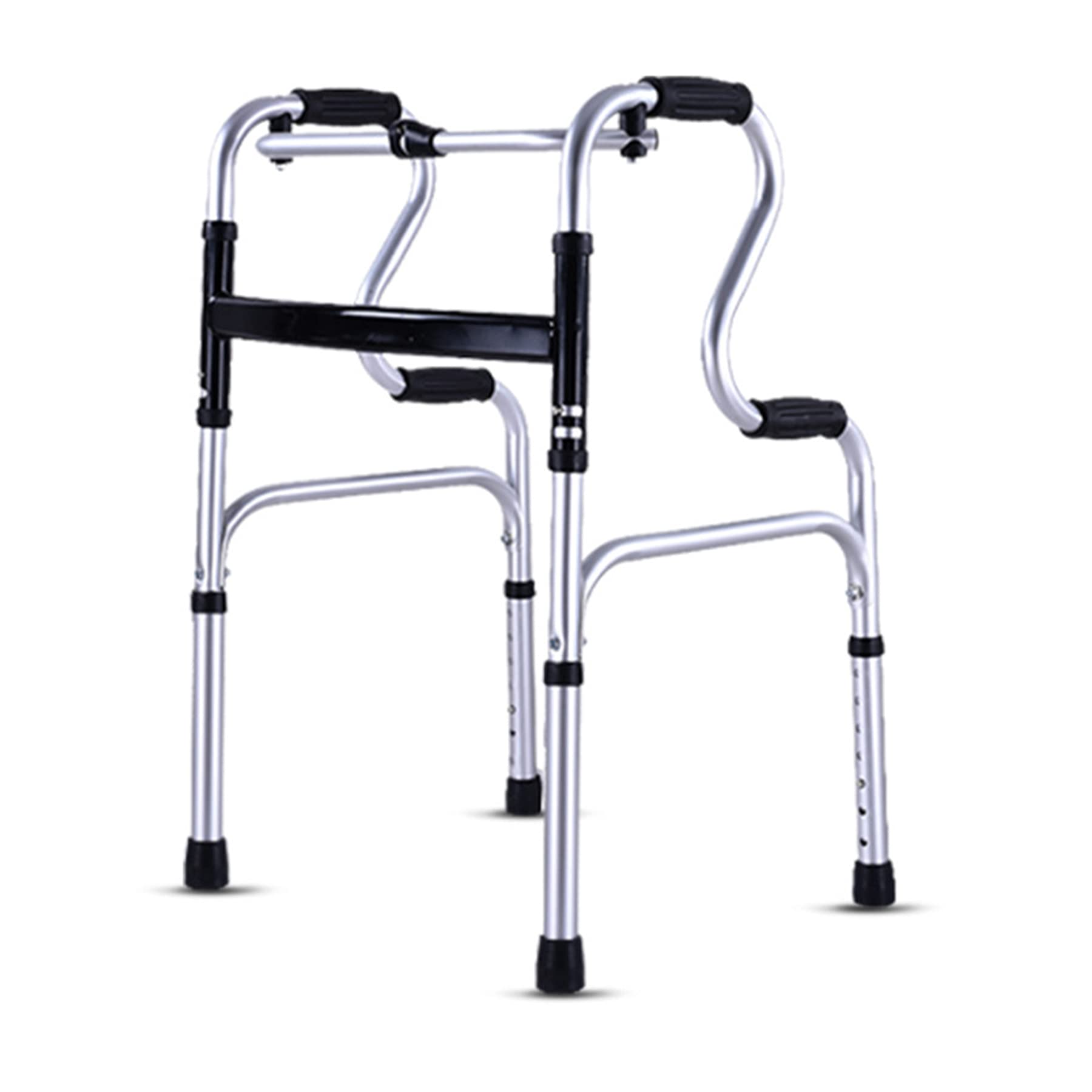 Andador de postura vertical Andador de movilidad Apoyabrazos acolchados Andador estándar Andador con andador plegable de pie resistente para personas mayores y adultos Adecuado para personas con disc