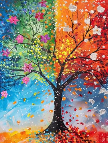 Broderie diamant kit complet DIY grand format 50x70cm pour artisanat mural
