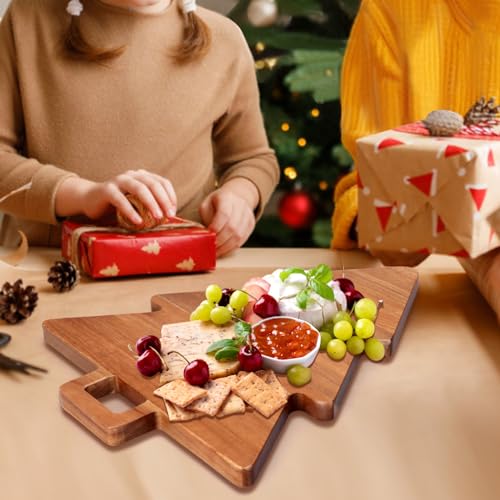 Tabla de cortar decorativa de madera Acacia en forma de árbol miniatura 2