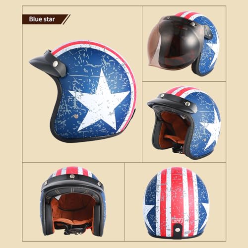 GJH 3/4 Open Face Retro Helmet