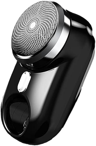 BBASILIYSD Maquinilla de afeitar eléctrica para hombres portátil tamaño de bolsillo para afeitado húmedo y seco mini afeitado eléctrico recargable