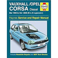 Vauxhall/Opel Corsa Diesel (Mar 93 - Oct 00) Haynes Repair Manual: March 1993-October 2000 1844250873 Book Cover