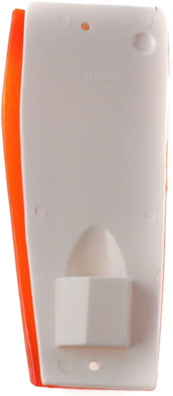 DAT AUTO PARTS Front Left Driver Side Side Marker Signal Orange Light Plastic Lens Assembly & Housing Lamp Replacement for 1984-1996 Jeep Cherokee CH2550113 56000111