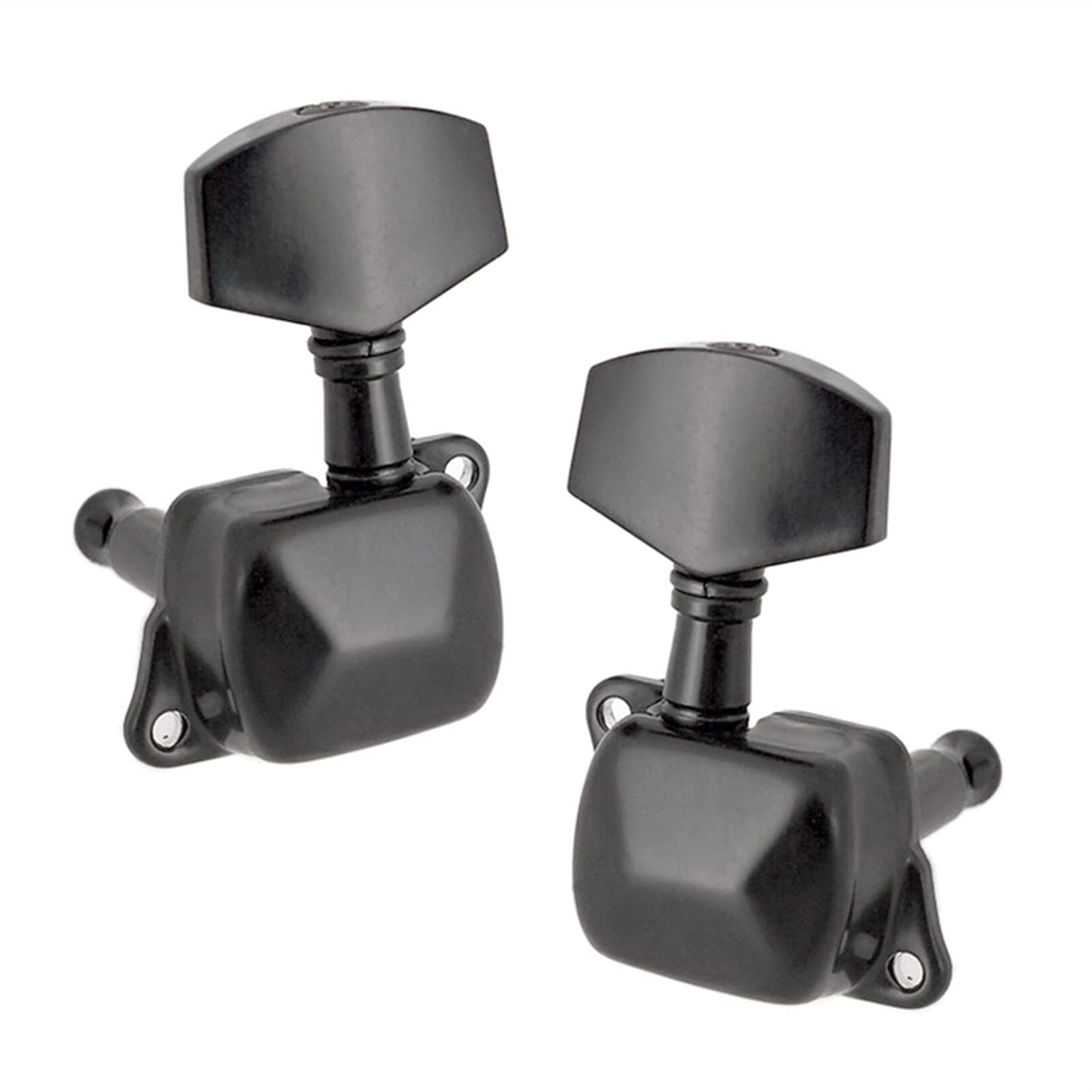 Relación De Engranajes De 6pcs 1:15 Semi-Cerrado Eléctrico Acústico De Guitarra De Guitarra PEGS Tuner CABEZADORES DE MÁQUINA Clavijas afinación (Color : Black)