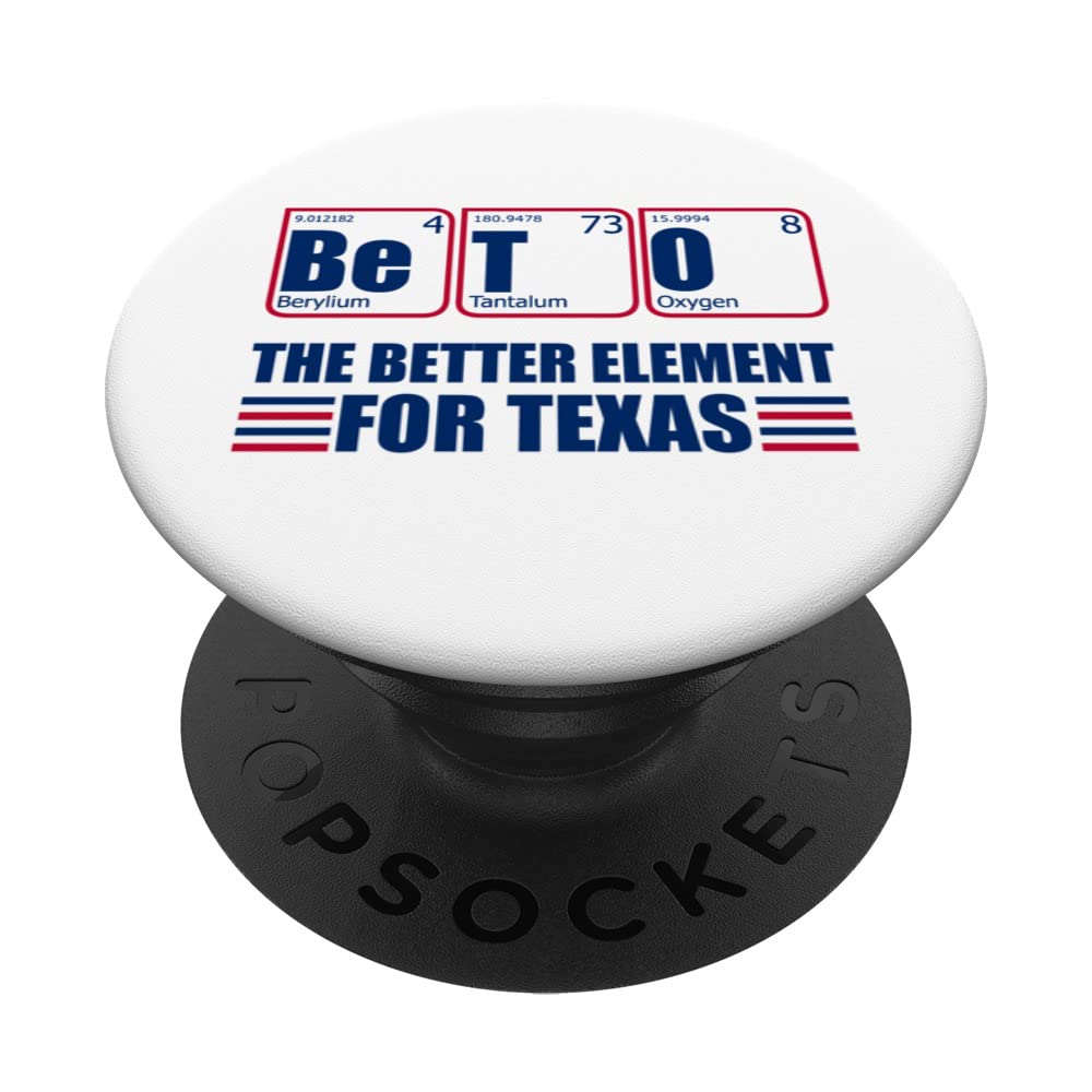 Be T O Better Element for Texas Governor Beto O'Rourke Meme PopSockets Swappable PopGrip