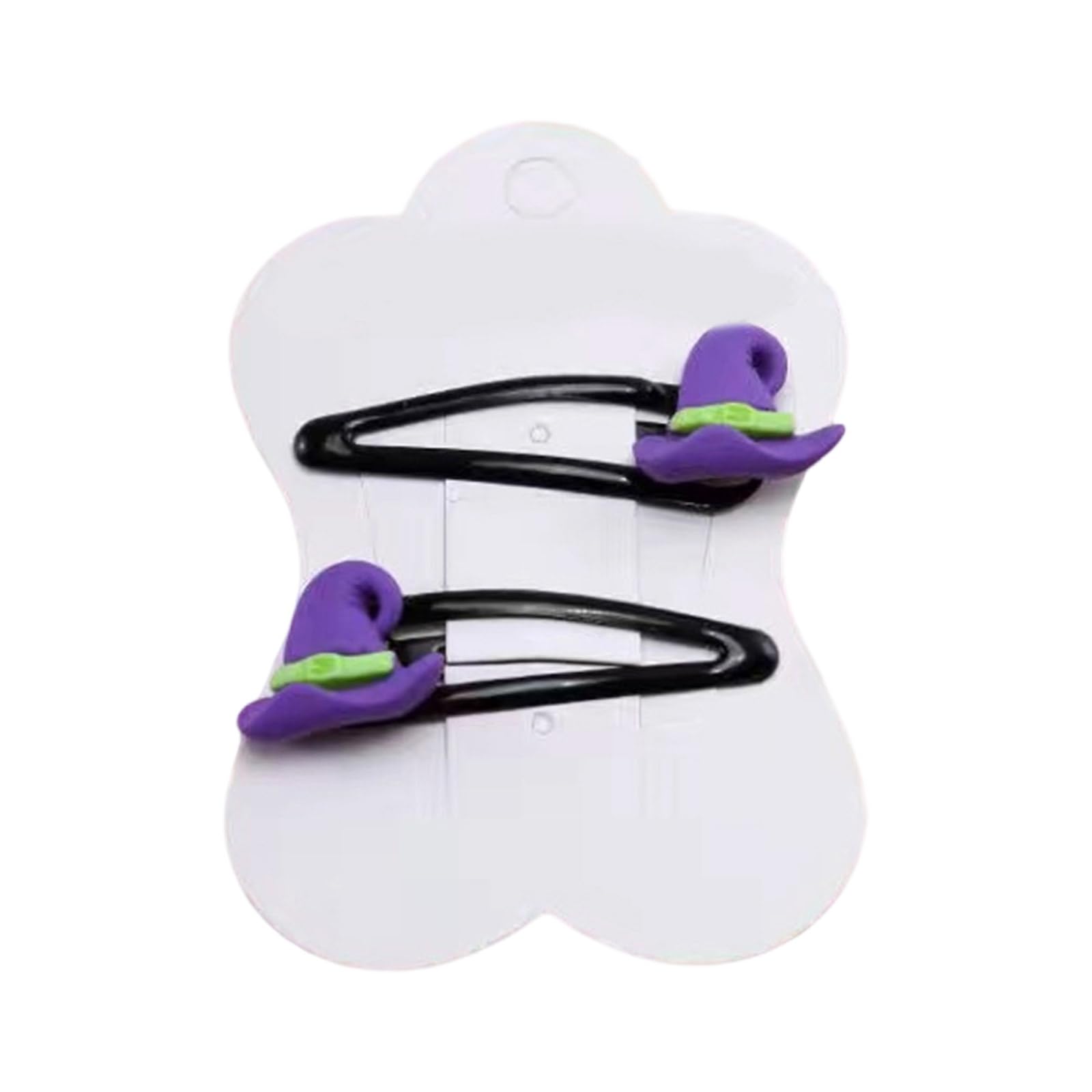 YUXITA Halloween Casual Barrettes Hair Clip Pumpkin Sweet Witch Hat Flat Clip Hairpin Pumpkin Charm
