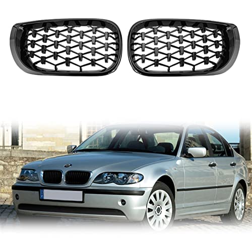 Grilles de rein avant BMW E46 en ABS haute résistance pour modèles 318i 320i 325i