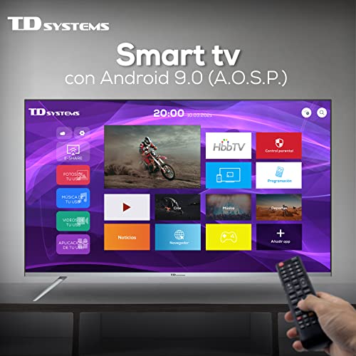 TD-Systems-K50DLJ12US-Televisores-Smart-TV-50-Pulgadas-4k-UHD-Android-90-y-HBBTV-1500-PCI-Hz-3X-HDMI-2X-USB-DVB-T2CS2-Modo-Hotel-Televisiones