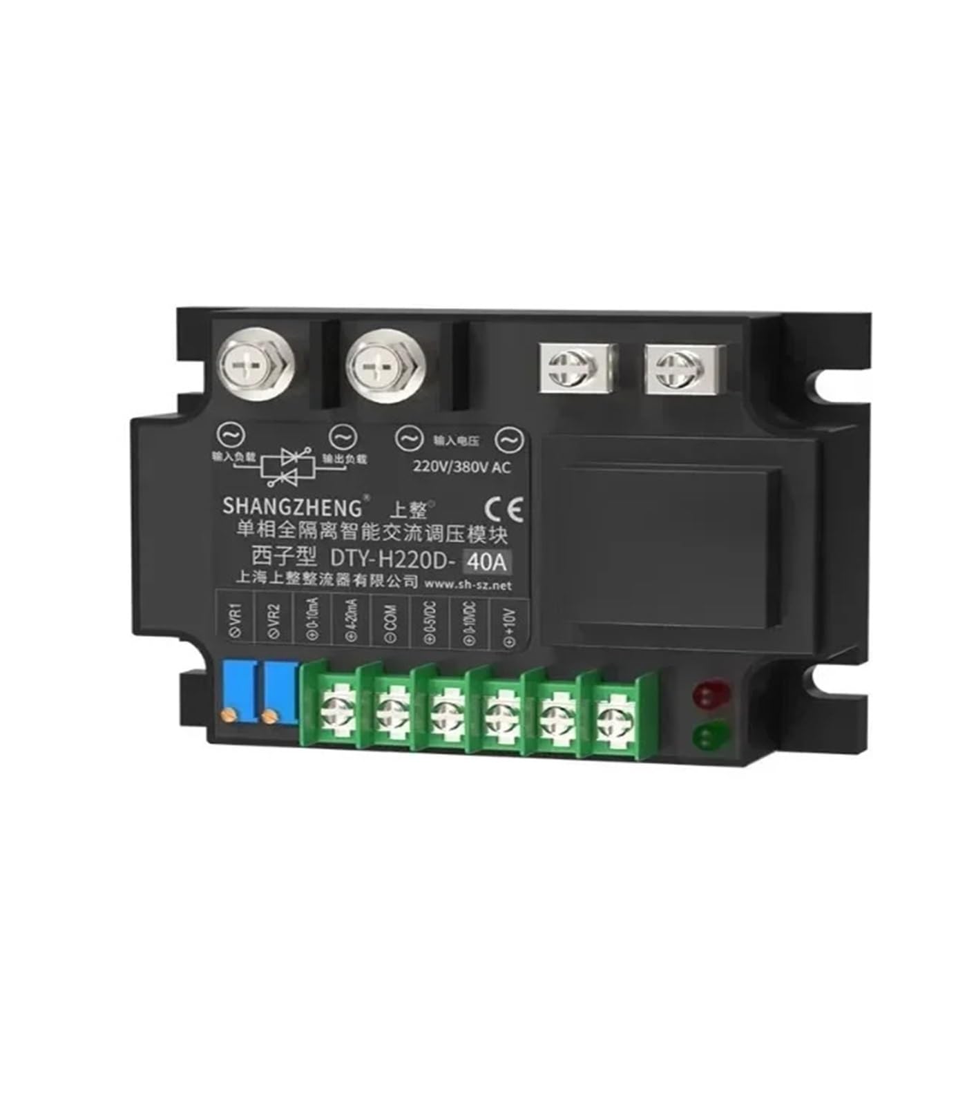 JFQOWCMP Single-Phase Three-Phase thyristor AC Voltage Regulation Power Regulator Solid-State Relay(DTY220V 380V 40A)