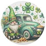 St. Patrick's Day Platzdeckchen aus PVC, hitzebeständig, rutschfest, PVC, abwischbar, Grün, 4 Stück