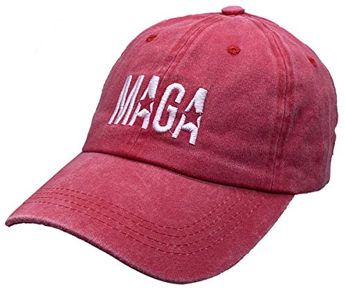 KKMKSHHG Unisex Make America Great Again Hat, USA MAGA Cap Adjustable Baseball Hats (MAGA Red, One Size)