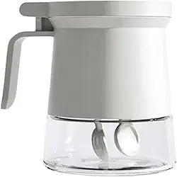 Pote para Temperos e Açúcar com Tampa e Colher, 350ml, Design Moderno com Alça