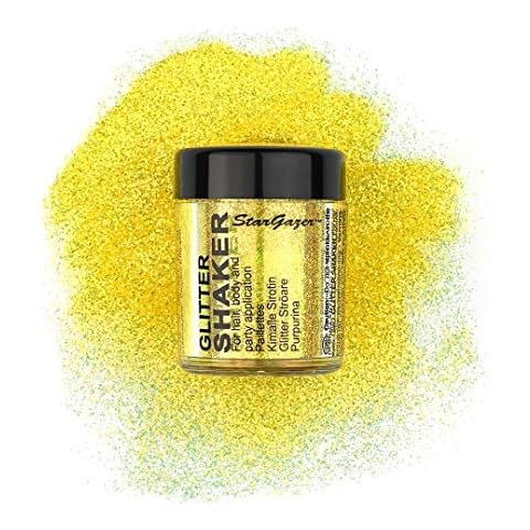 Stargazer UV Glitter Shaker, Maquillaje de ojos con brillos (Amarillo) Cover